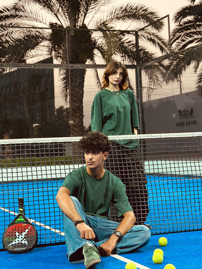 Skull drop shoulder T shirt